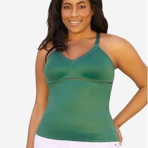 Ruby Ribbon Siren Cami Palm Leaf Size 36